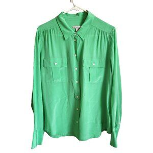 J.Crew Women's Blythe Silk Button down blouse 12